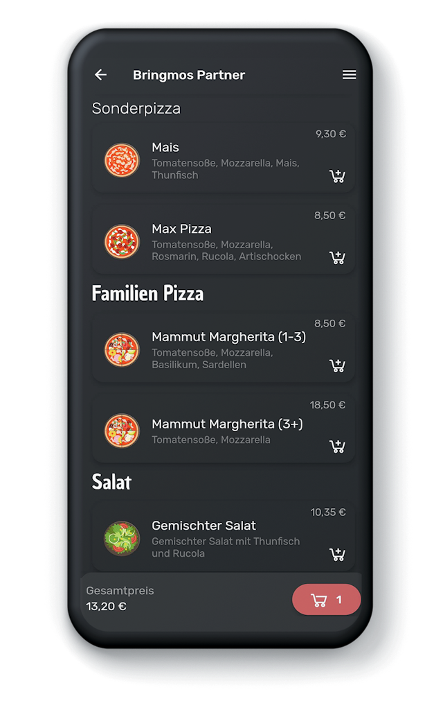 Phone menu