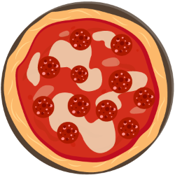 Pizza slice - Hot salami