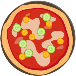 Pizza slice - Vegetables